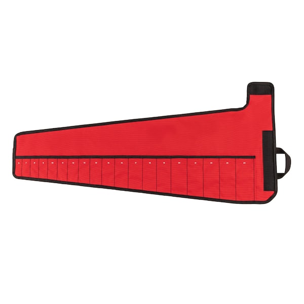 19-Tool 12-Point Ratcheting Combination Wrench Pouch (6-24 mm)